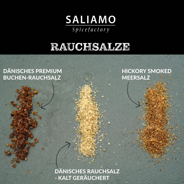 250g Rauchsalz Hickory smoked Meersalz